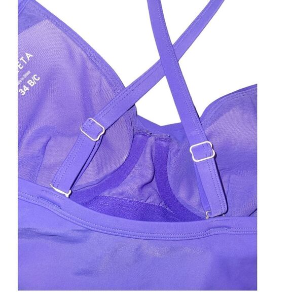 NWOT Athleta Twister Takini Swim Bathing Suit Top Purple 34B/C - Picture 5 of 13